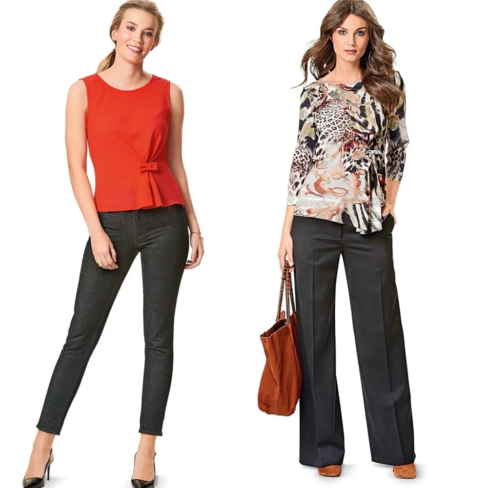 Burda Style Sewing‎ Pattern 6580 UNCUT Factory Folded Womens Blouse size 8-18